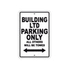 Building Ltd Boats Parking Only All Others Will Be Towed Sea Ocean Beach Lake Boat Aluminum Metal Sign Plate