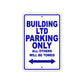 Building Ltd Boats Parking Only All Others Will Be Towed Sea Ocean Beach Lake Boat Aluminum Metal Sign Plate