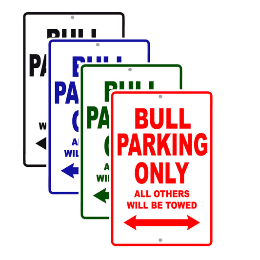 Bull Boats Parking Only All Others Will Be Towed Sea Ocean Beach Lake Boat Aluminum Metal Sign Plate