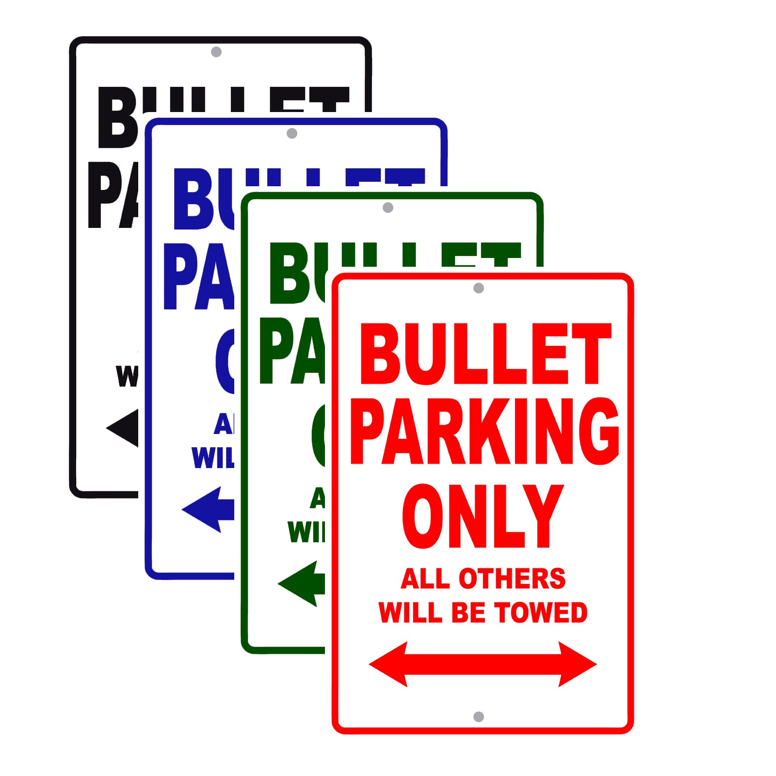 Bullet Boats Parking Only All Others Will Be Towed Sea Ocean Beach Lake Boat Aluminum Metal Sign Plate