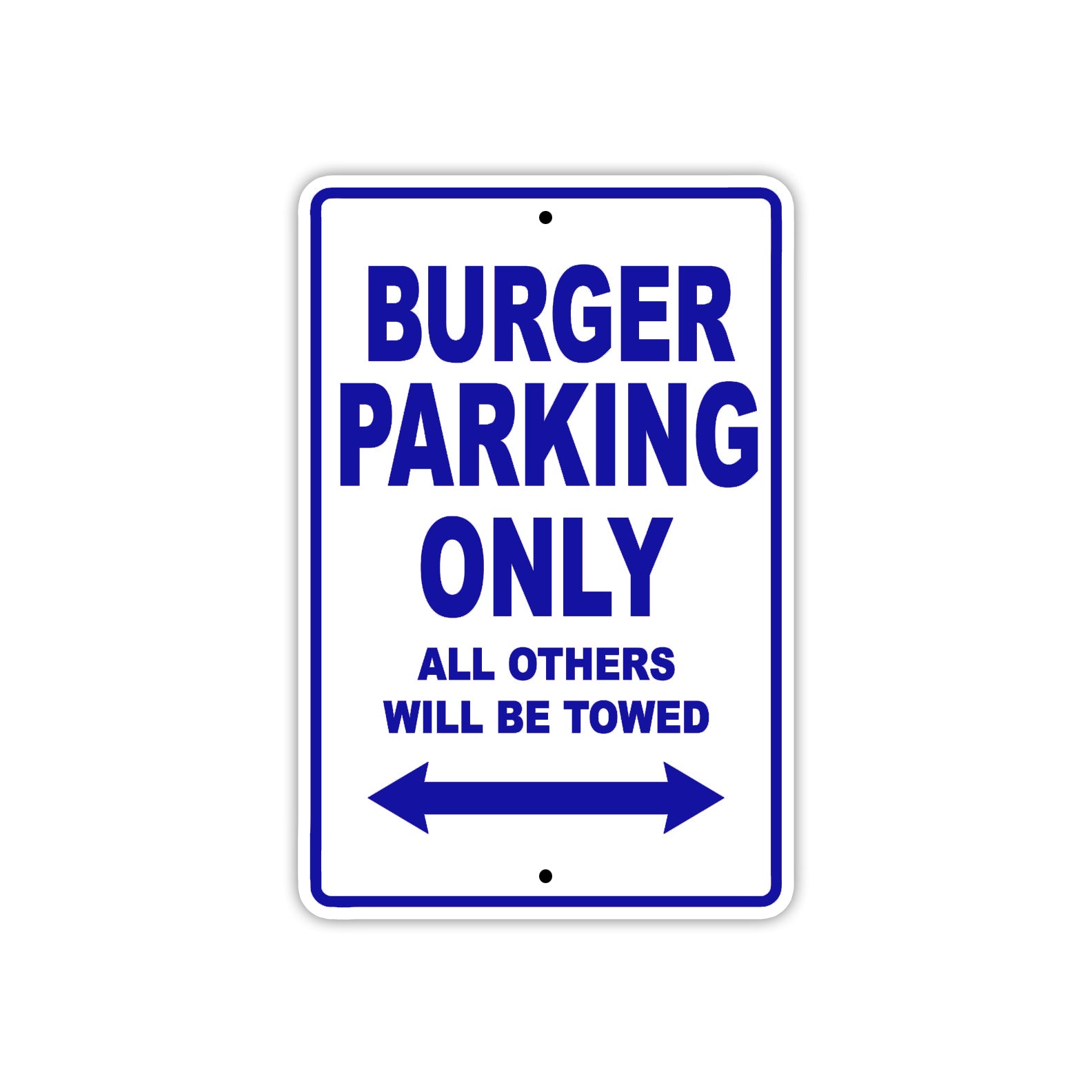 Burger Boats Parking Only All Others Will Be Towed Sea Ocean Beach Lake Boat Aluminum Metal Sign Plate