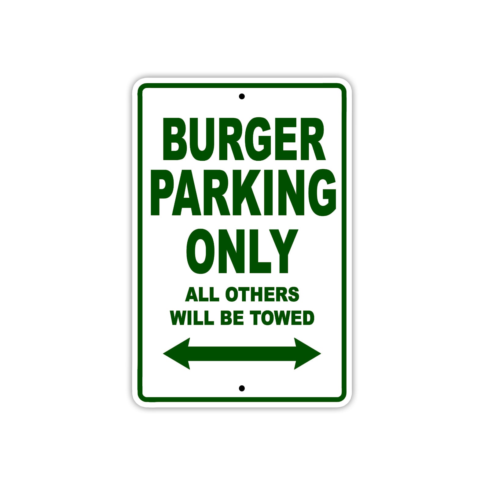 Burger Boats Parking Only All Others Will Be Towed Sea Ocean Beach Lake Boat Aluminum Metal Sign Plate