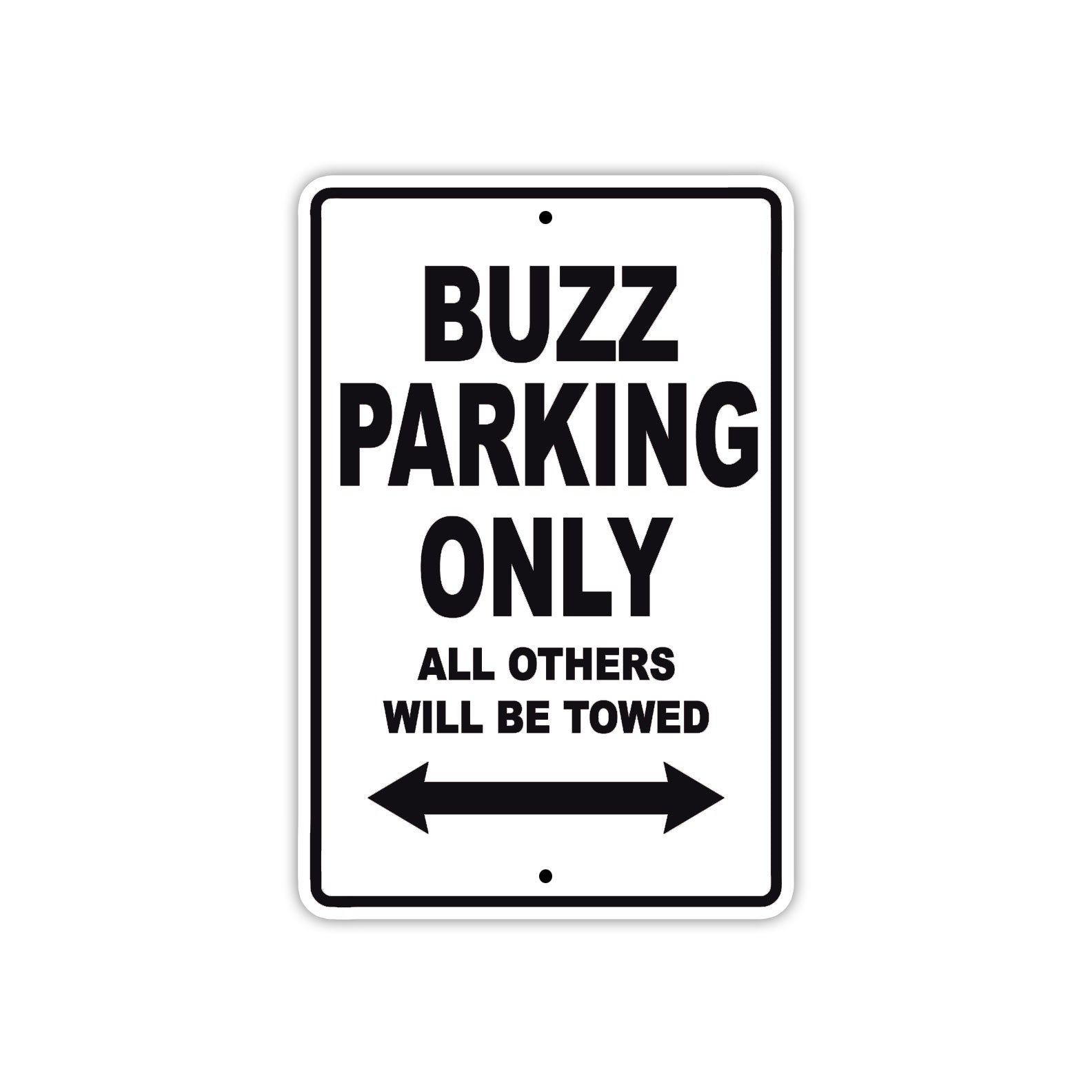 Buzz Boats Parking Only All Others Will Be Towed Sea Ocean Beach Lake Boat Aluminum Metal Sign Plate