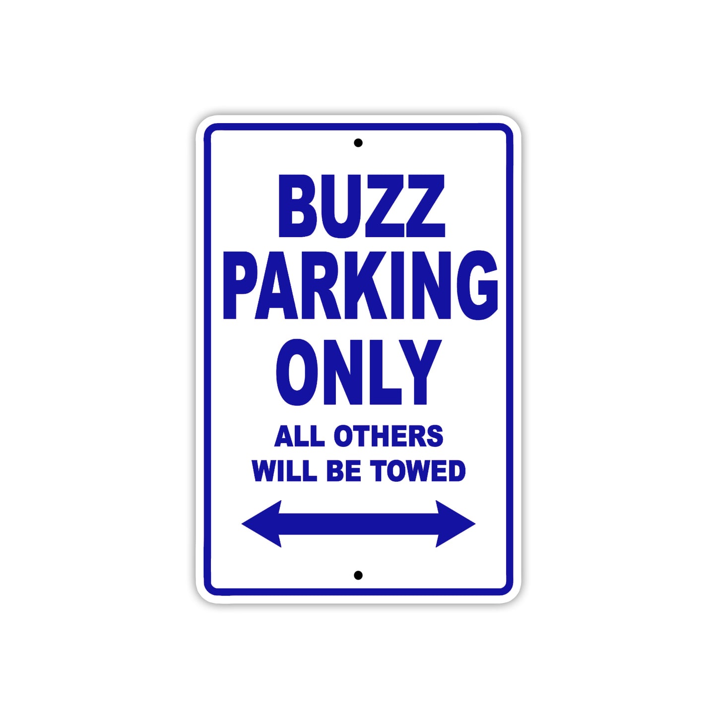 Buzz Boats Parking Only All Others Will Be Towed Sea Ocean Beach Lake Boat Aluminum Metal Sign Plate