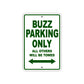 Buzz Boats Parking Only All Others Will Be Towed Sea Ocean Beach Lake Boat Aluminum Metal Sign Plate