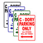 C-Dory Boats Parking Only All Others Will Be Towed Sea Ocean Beach Lake Boat Aluminum Metal Sign Plate