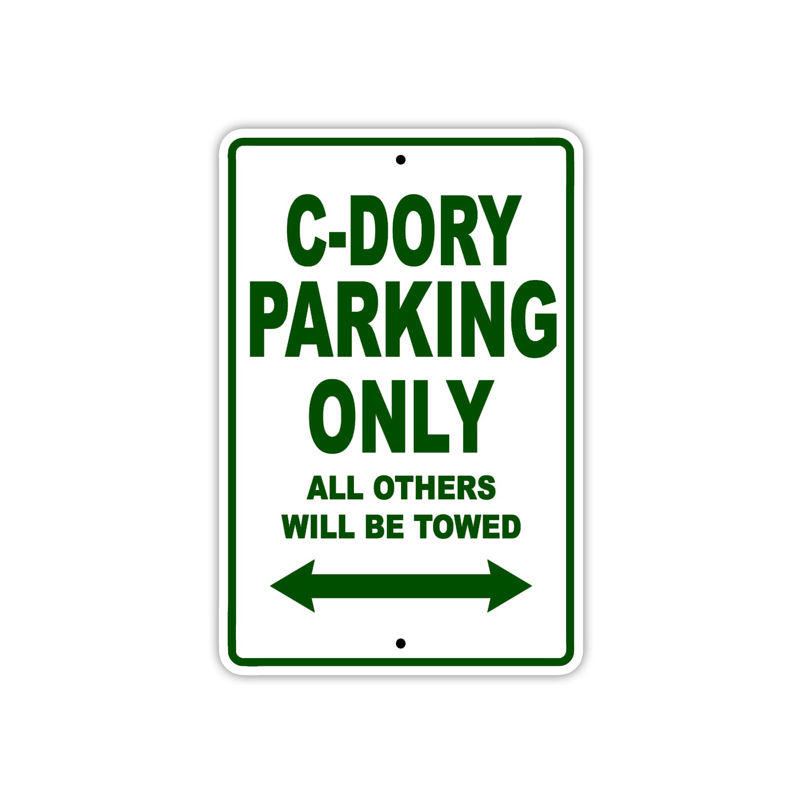 C-Dory Boats Parking Only All Others Will Be Towed Sea Ocean Beach Lake Boat Aluminum Metal Sign Plate