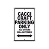 Cacci Craft Boats Parking Only All Others Will Be Towed Sea Ocean Beach Lake Boat Aluminum Metal Sign Plate