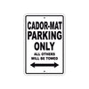 Cador-Mat Boats Parking Only All Others Will Be Towed Sea Ocean Beach Lake Boat Aluminum Metal Sign Plate