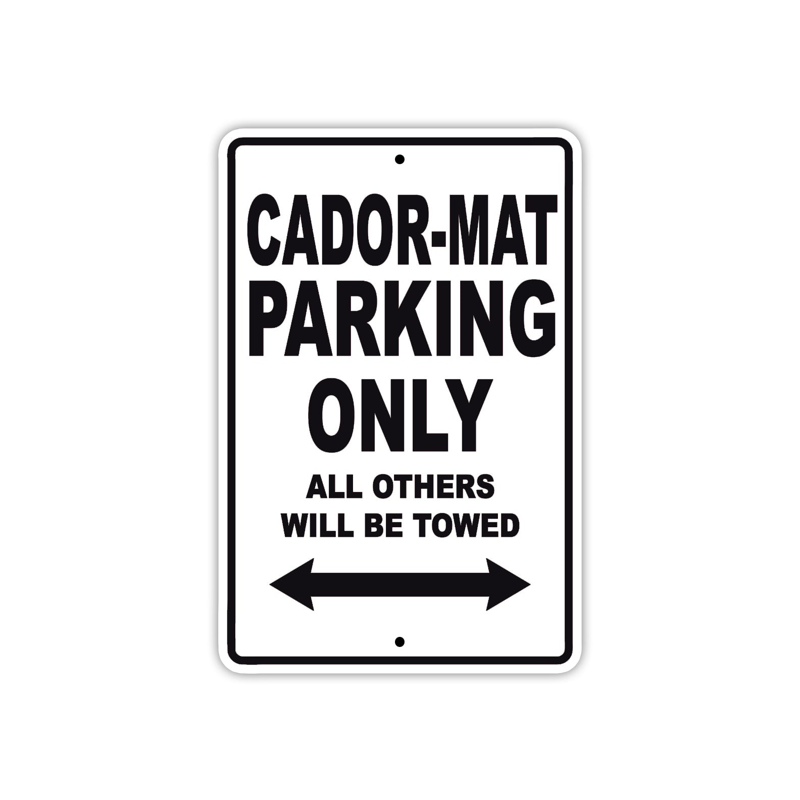 Cador-Mat Boats Parking Only All Others Will Be Towed Sea Ocean Beach Lake Boat Aluminum Metal Sign Plate