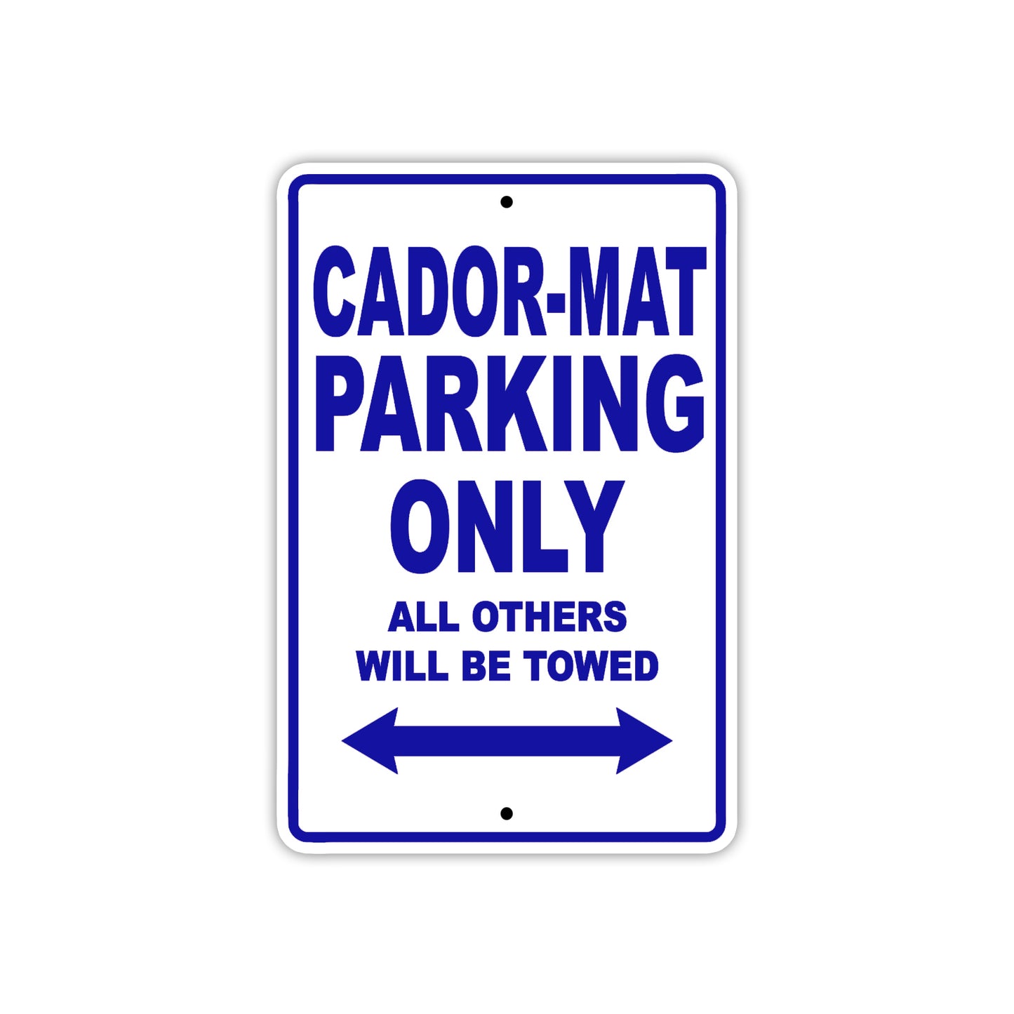 Cador-Mat Boats Parking Only All Others Will Be Towed Sea Ocean Beach Lake Boat Aluminum Metal Sign Plate