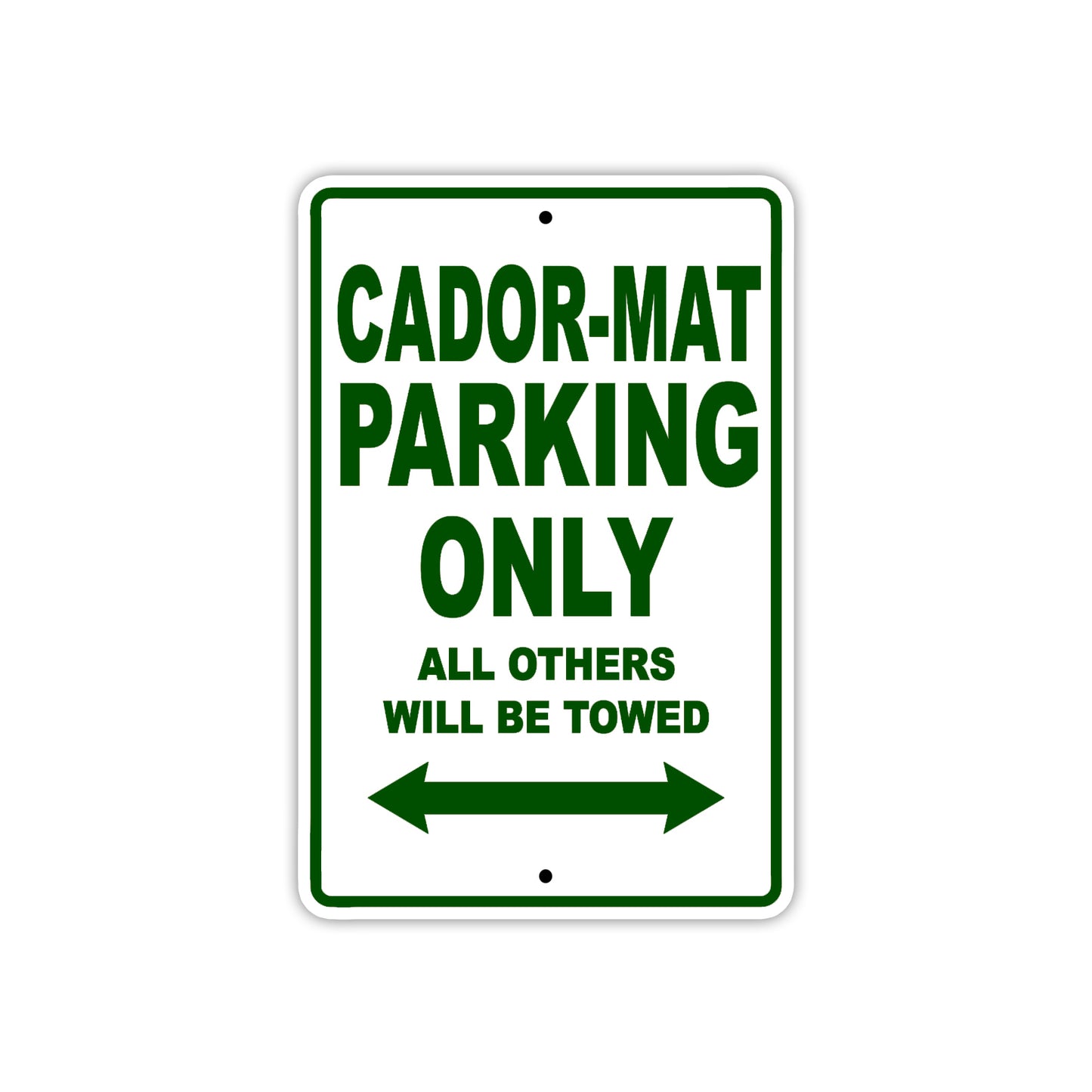 Cador-Mat Boats Parking Only All Others Will Be Towed Sea Ocean Beach Lake Boat Aluminum Metal Sign Plate