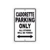 Cadorette Boats Parking Only All Others Will Be Towed Sea Ocean Beach Lake Boat Aluminum Metal Sign Plate