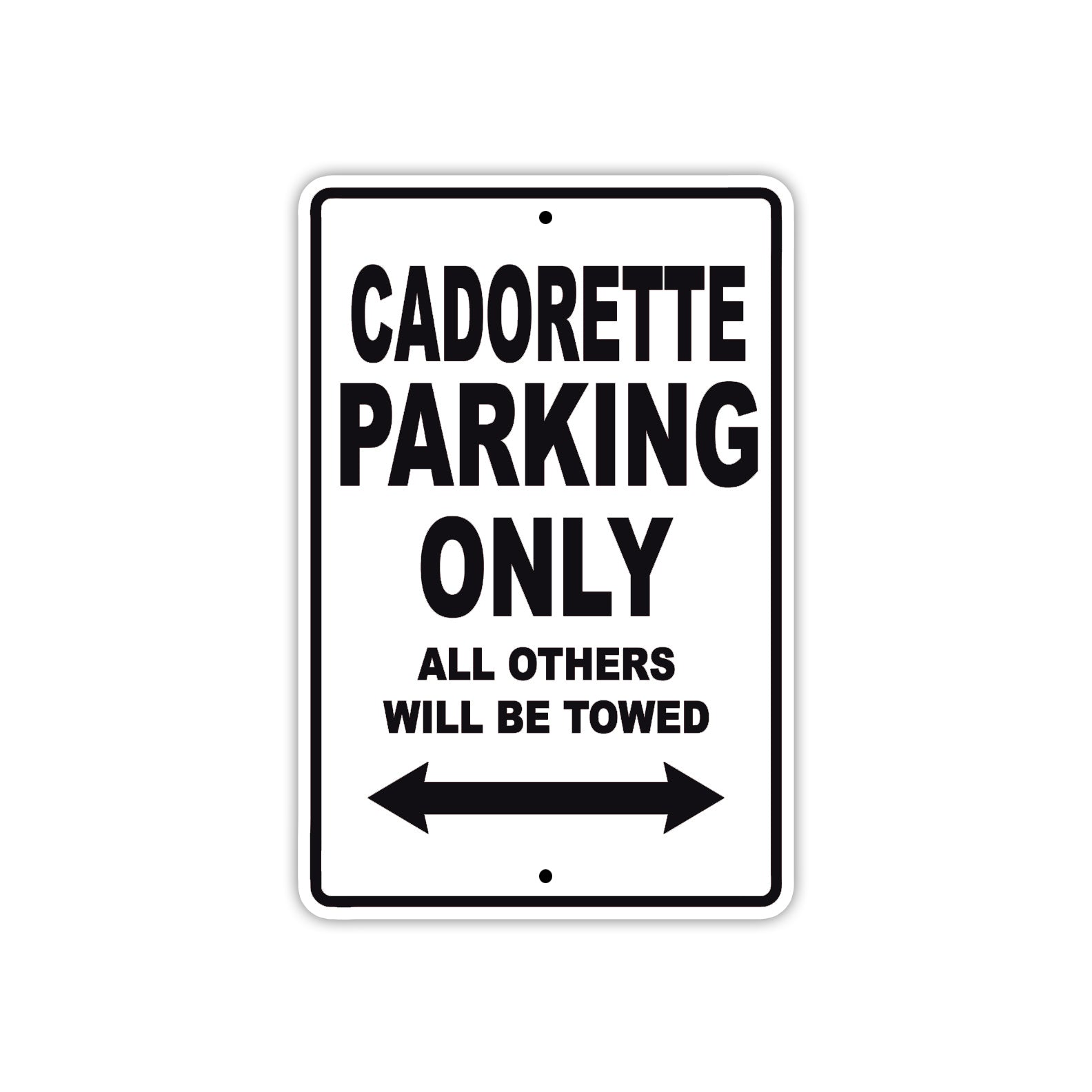 Cadorette Boats Parking Only All Others Will Be Towed Sea Ocean Beach Lake Boat Aluminum Metal Sign Plate