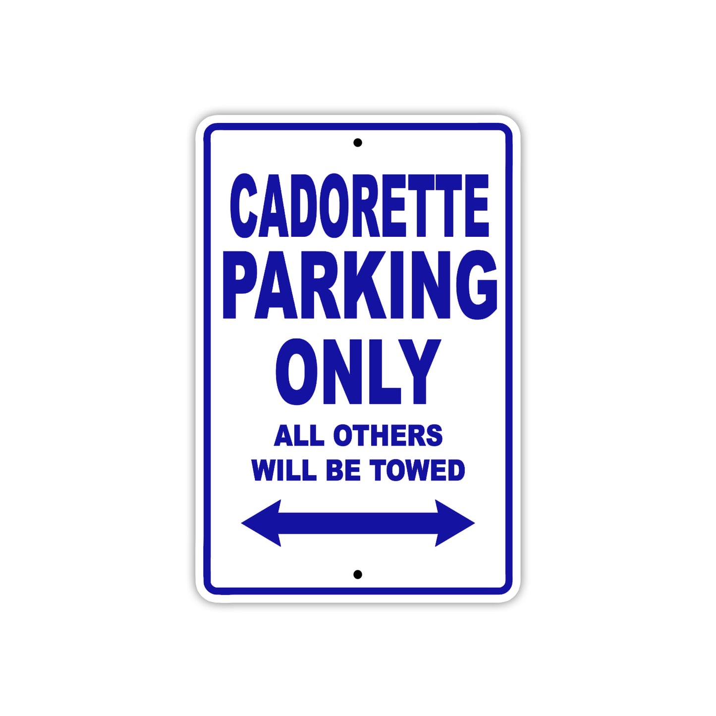 Cadorette Boats Parking Only All Others Will Be Towed Sea Ocean Beach Lake Boat Aluminum Metal Sign Plate