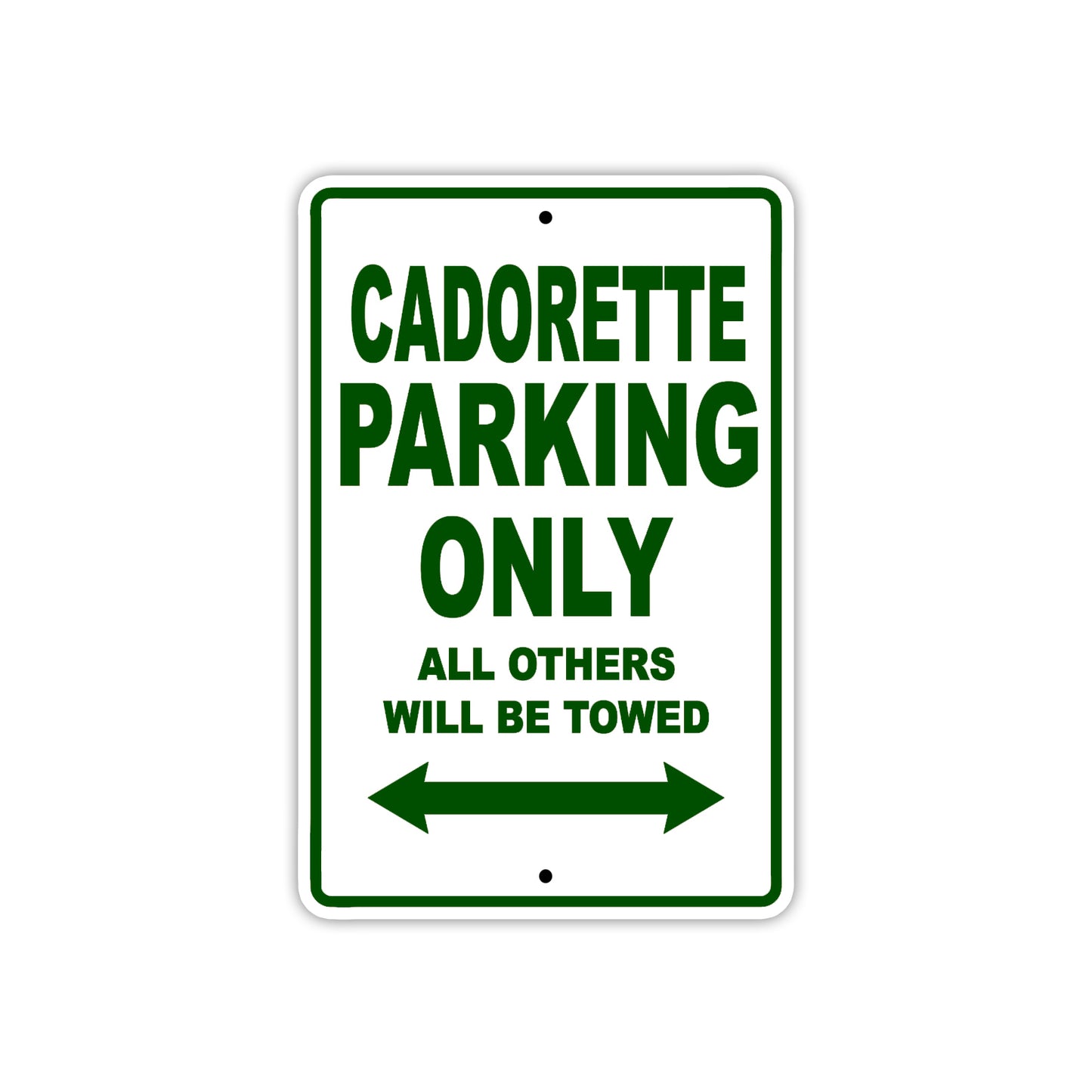 Cadorette Boats Parking Only All Others Will Be Towed Sea Ocean Beach Lake Boat Aluminum Metal Sign Plate