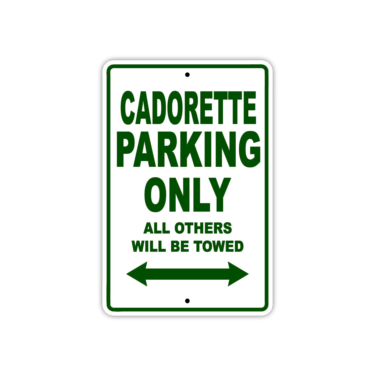 Cadorette Boats Parking Only All Others Will Be Towed Sea Ocean Beach Lake Boat Aluminum Metal Sign Plate