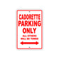 Cadorette Boats Parking Only All Others Will Be Towed Sea Ocean Beach Lake Boat Aluminum Metal Sign Plate