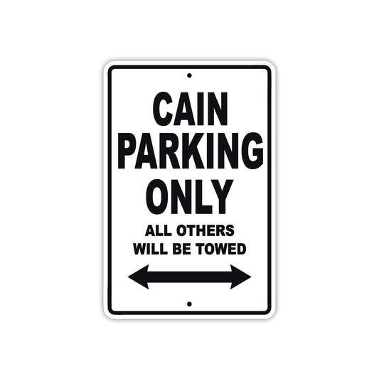 Cain Boats Parking Only All Others Will Be Towed Sea Ocean Beach Lake Boat Aluminum Metal Sign Plate