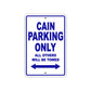 Cain Boats Parking Only All Others Will Be Towed Sea Ocean Beach Lake Boat Aluminum Metal Sign Plate