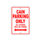 Cain Boats Parking Only All Others Will Be Towed Sea Ocean Beach Lake Boat Aluminum Metal Sign Plate
