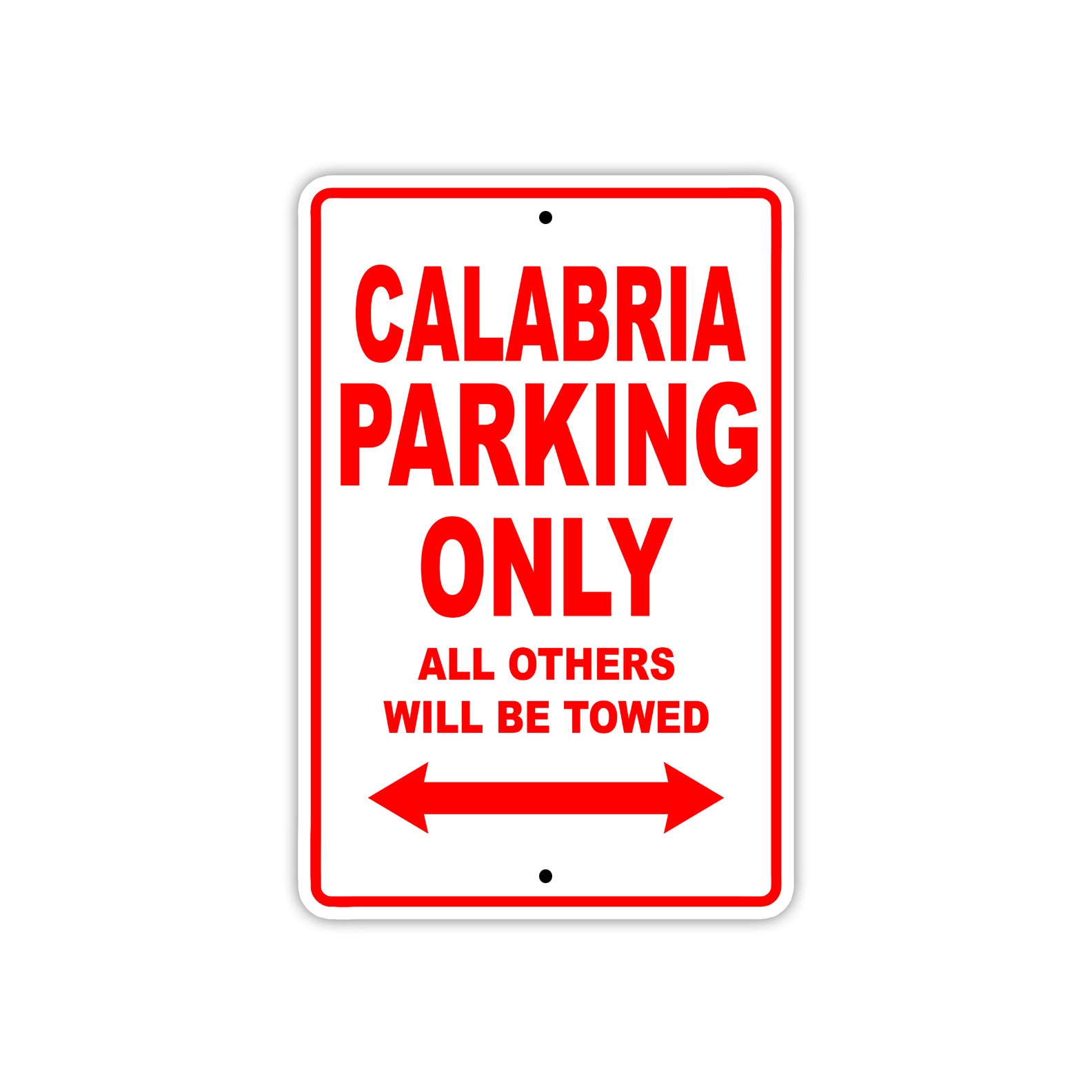 Calabria Boats Parking Only All Others Will Be Towed Sea Ocean Beach Lake Boat Aluminum Metal Sign Plate