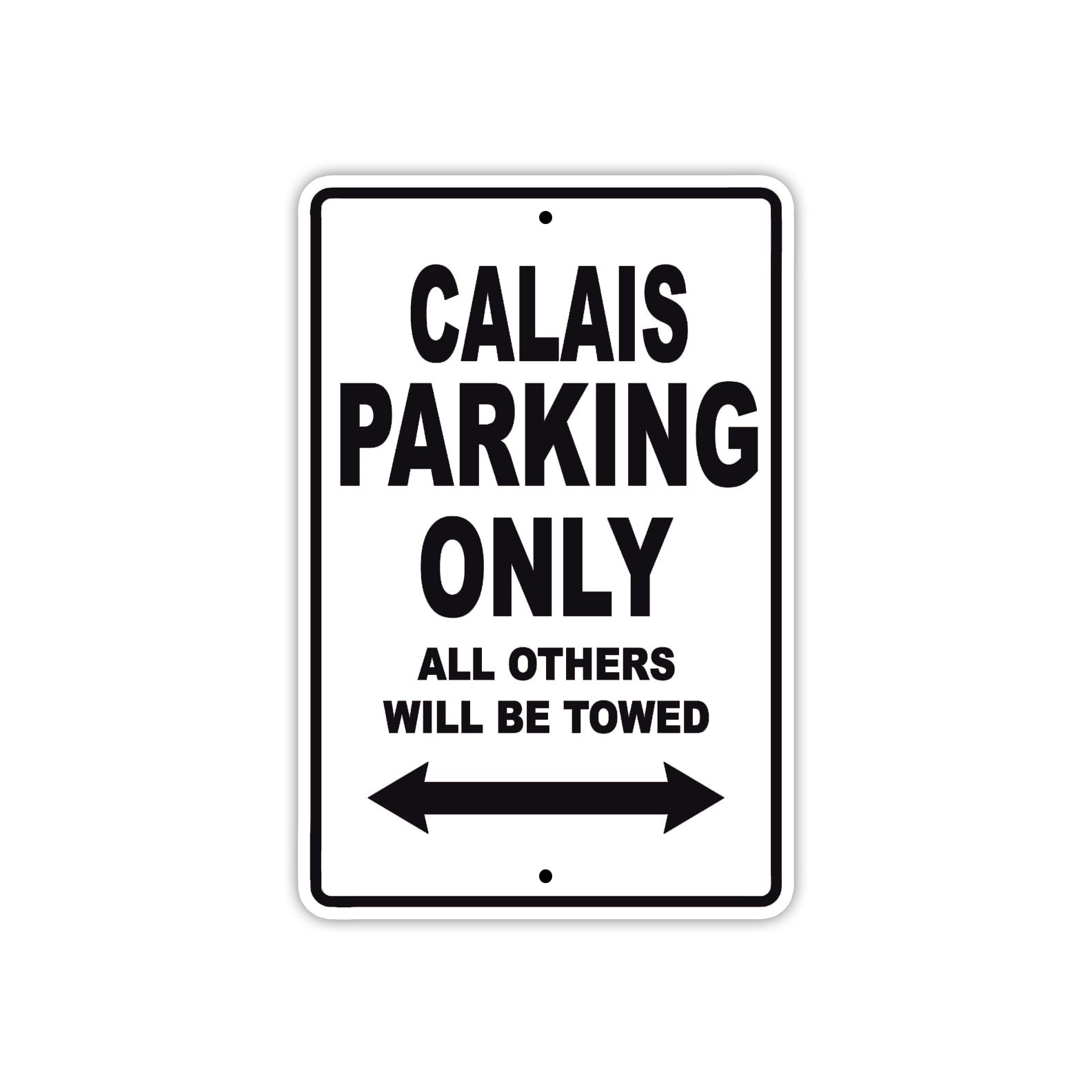 Calais Boats Parking Only All Others Will Be Towed Sea Ocean Beach Lake Boat Aluminum Metal Sign Plate