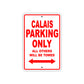 Calais Boats Parking Only All Others Will Be Towed Sea Ocean Beach Lake Boat Aluminum Metal Sign Plate