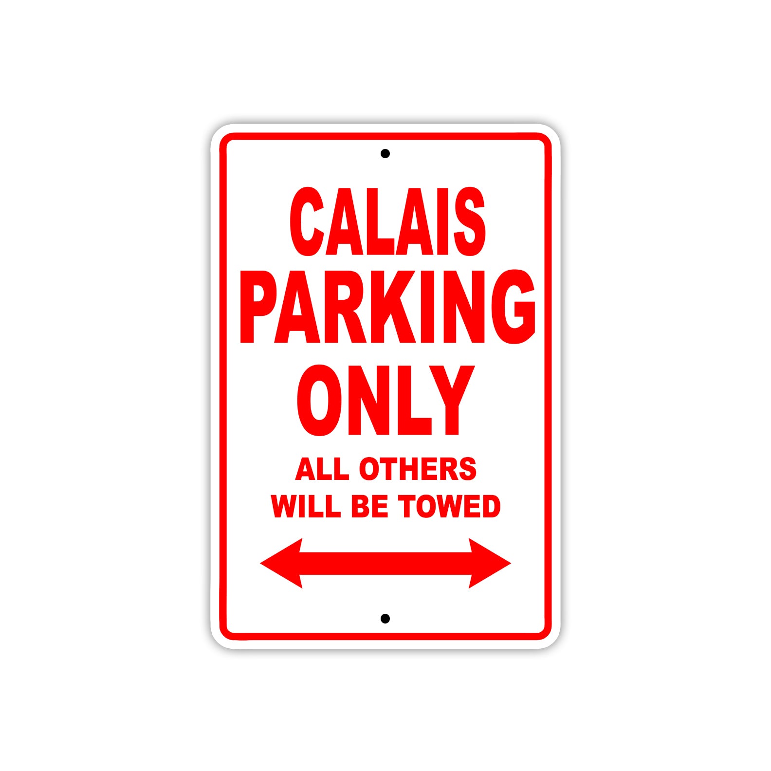 Calais Boats Parking Only All Others Will Be Towed Sea Ocean Beach Lake Boat Aluminum Metal Sign Plate
