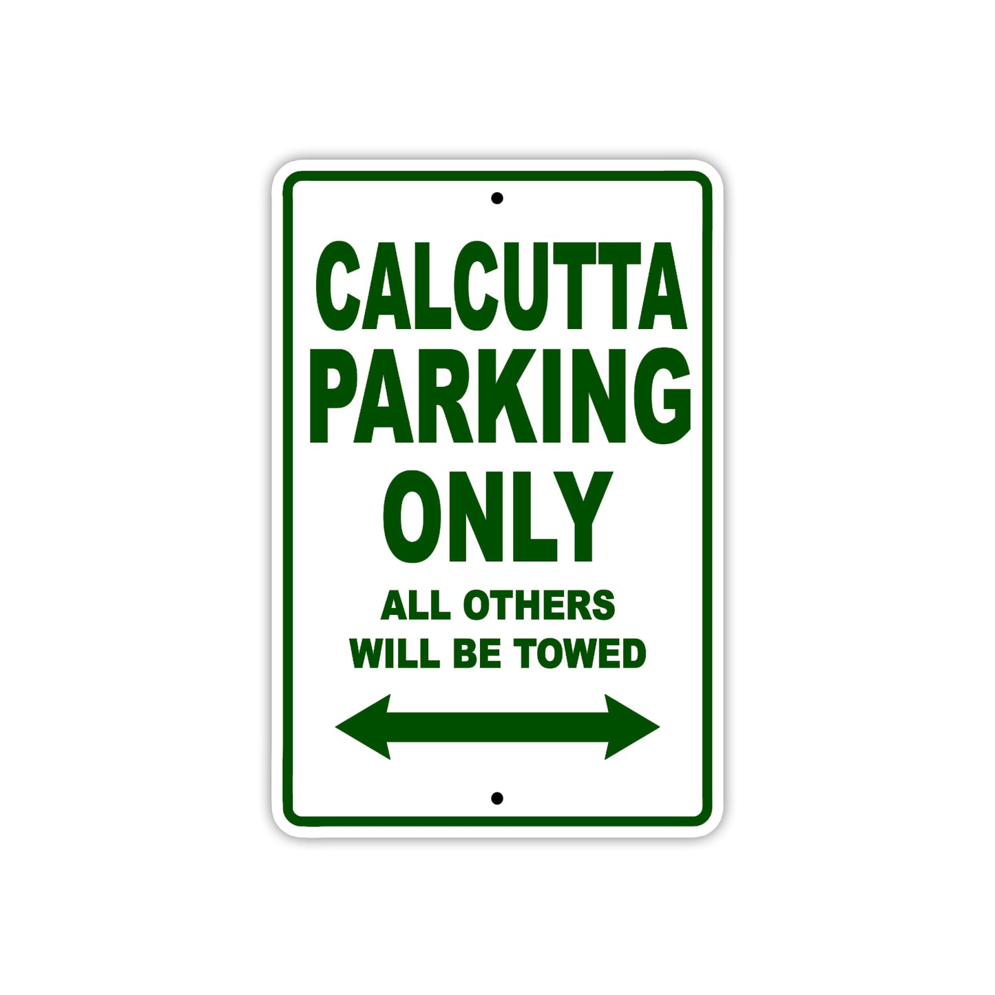 Calcutta Boats Parking Only All Others Will Be Towed Sea Ocean Beach Lake Boat Aluminum Metal Sign Plate