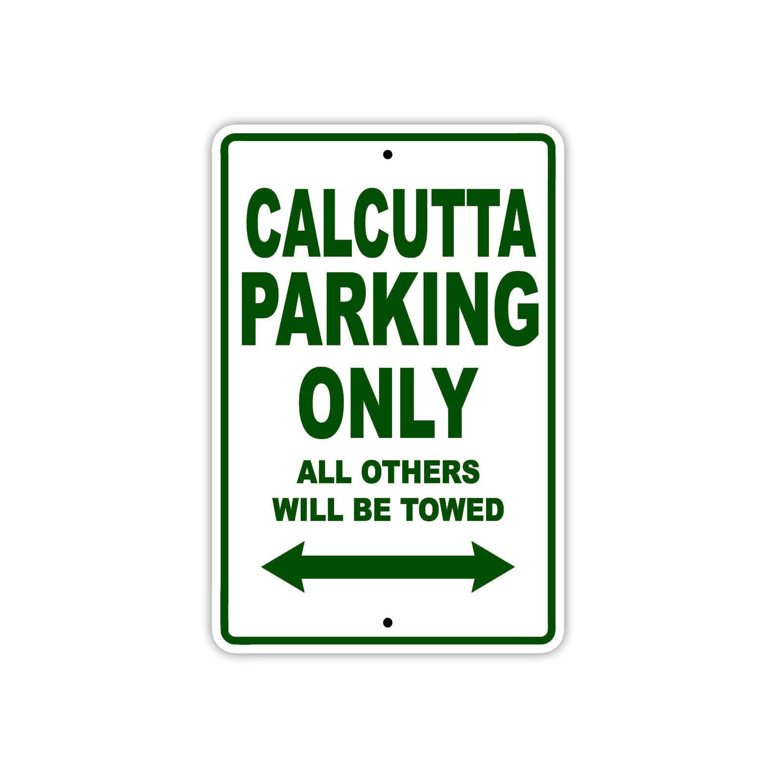 Calcutta Boats Parking Only All Others Will Be Towed Sea Ocean Beach Lake Boat Aluminum Metal Sign Plate