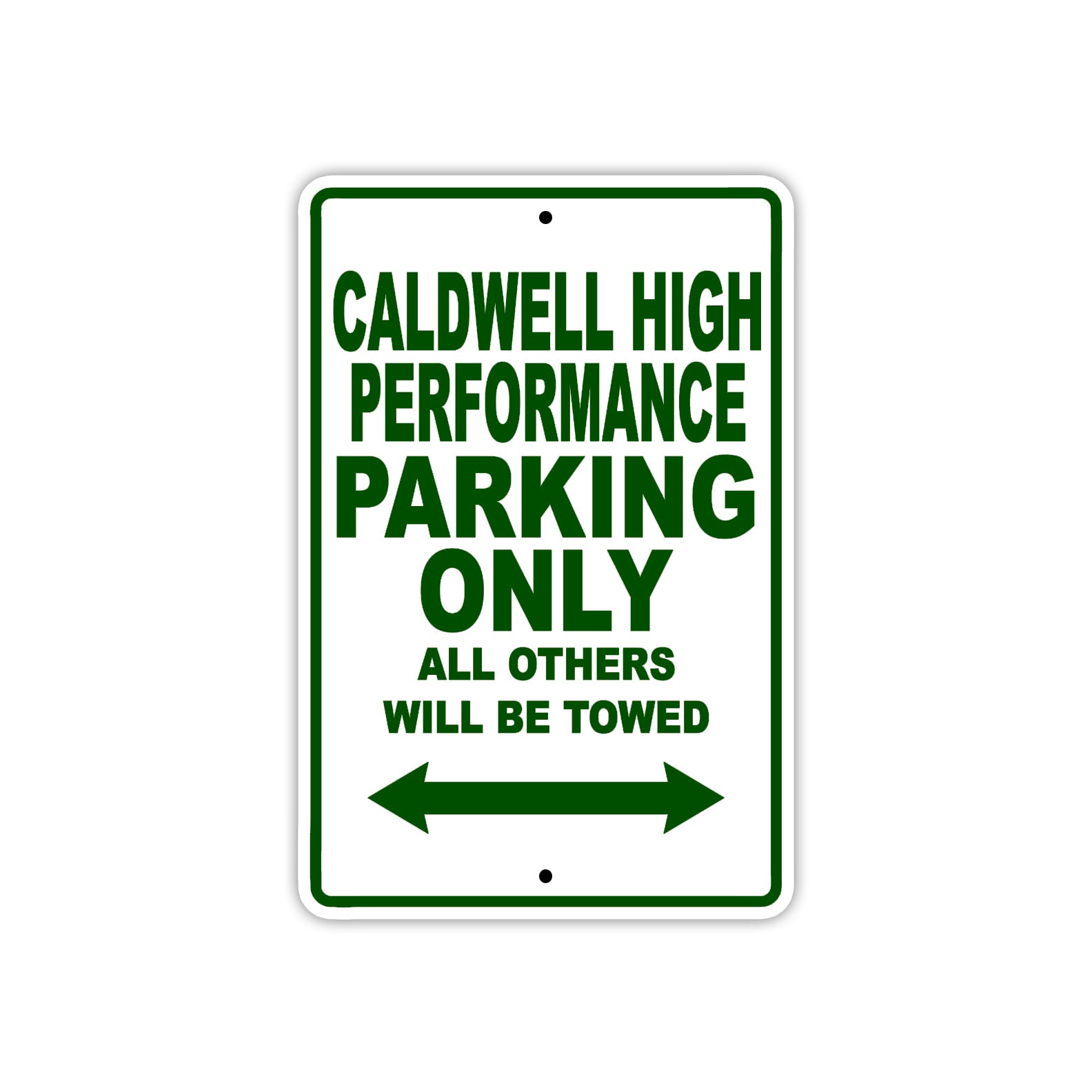 Caldwell High Performance Boats Parking Only All Others Will Be Towed Sea Ocean Beach Lake Boat Aluminum Metal Sign Plate
