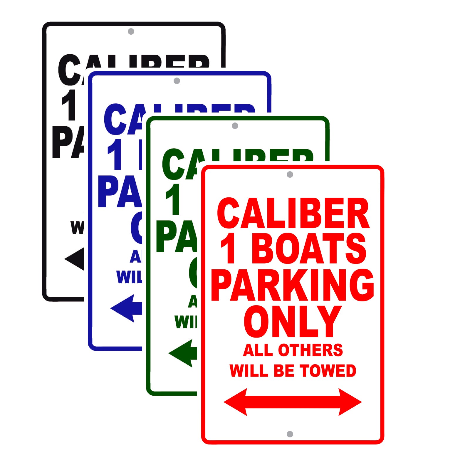 Caliber 1 Boats Boats Parking Only All Others Will Be Towed Sea Ocean Beach Lake Boat Aluminum Metal Sign Plate
