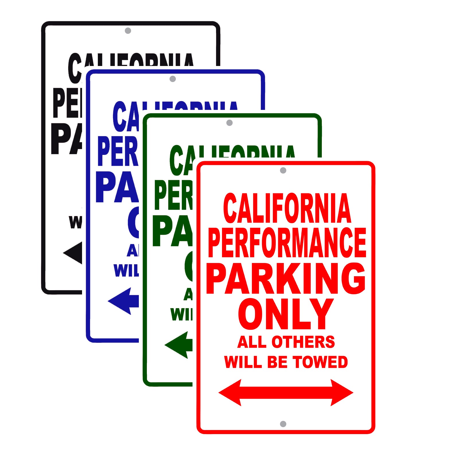 California Performance Boats Parking Only All Others Will Be Towed Sea Ocean Beach Lake Boat Aluminum Metal Sign Plate