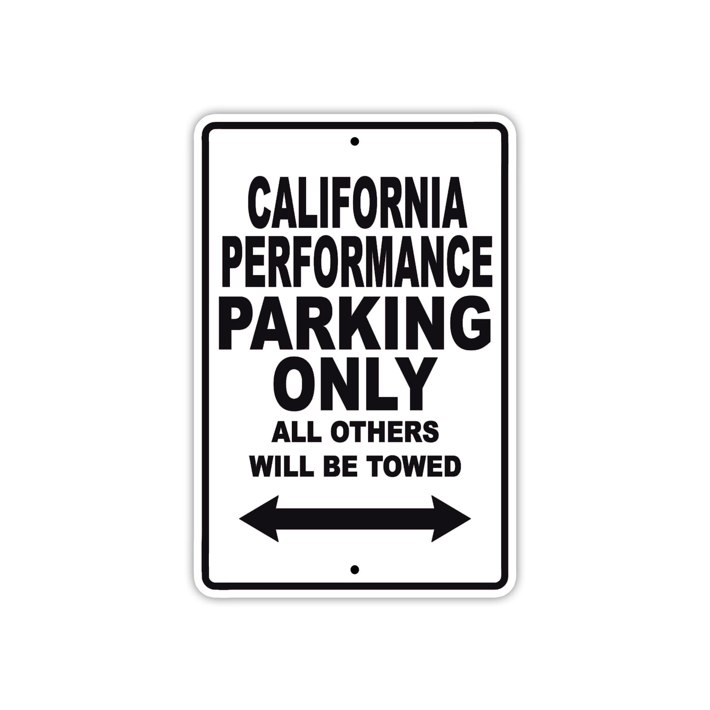California Performance Boats Parking Only All Others Will Be Towed Sea Ocean Beach Lake Boat Aluminum Metal Sign Plate