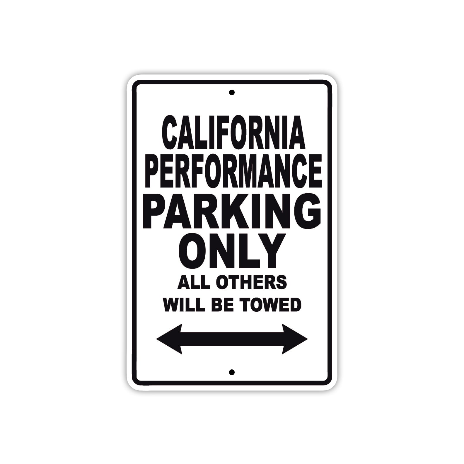 California Performance Boats Parking Only All Others Will Be Towed Sea Ocean Beach Lake Boat Aluminum Metal Sign Plate