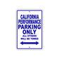 California Performance Boats Parking Only All Others Will Be Towed Sea Ocean Beach Lake Boat Aluminum Metal Sign Plate