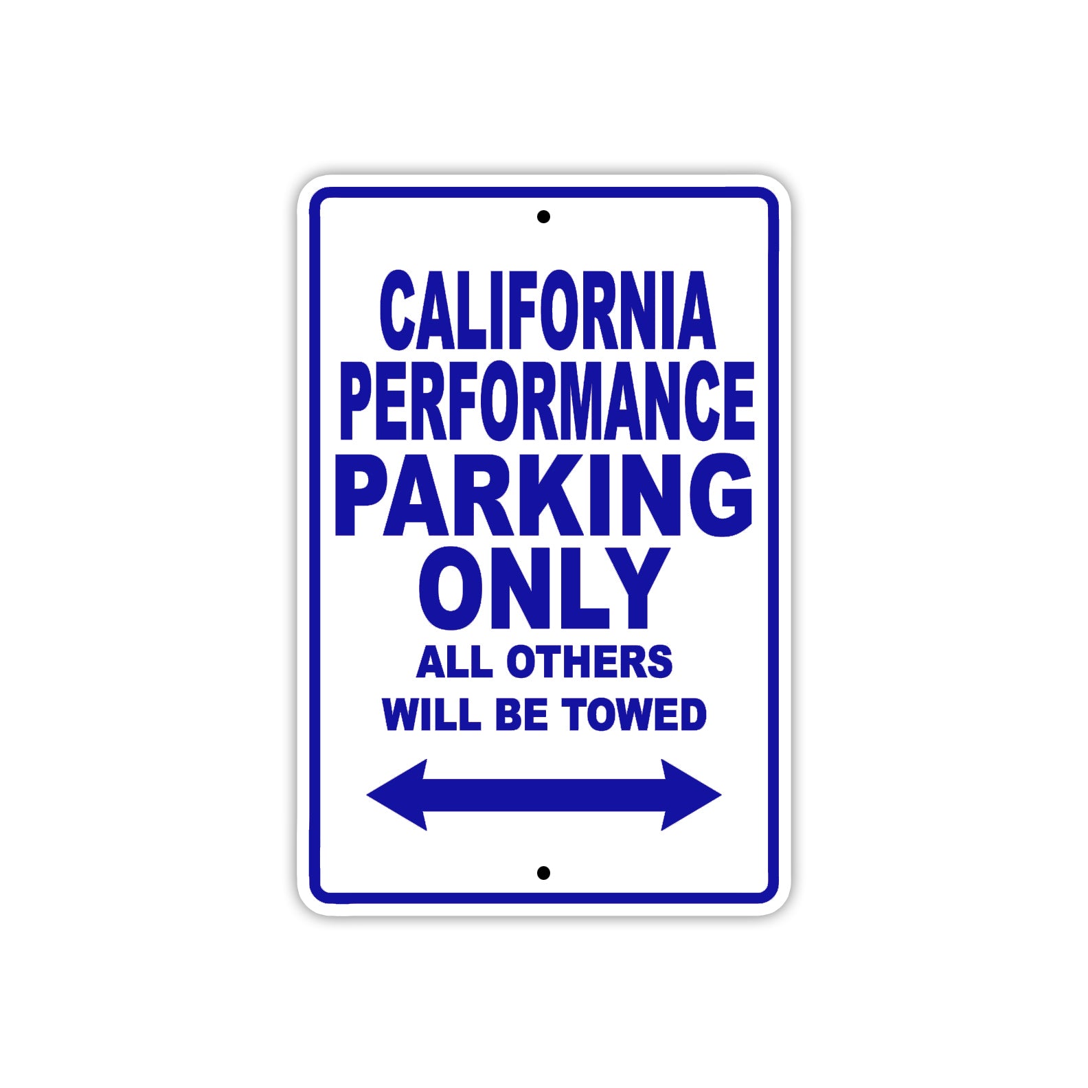 California Performance Boats Parking Only All Others Will Be Towed Sea Ocean Beach Lake Boat Aluminum Metal Sign Plate