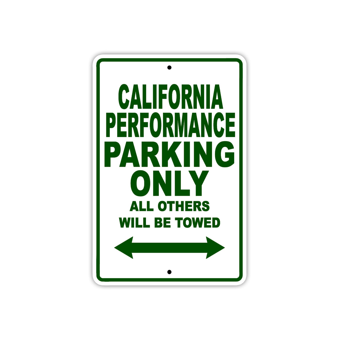 California Performance Boats Parking Only All Others Will Be Towed Sea Ocean Beach Lake Boat Aluminum Metal Sign Plate