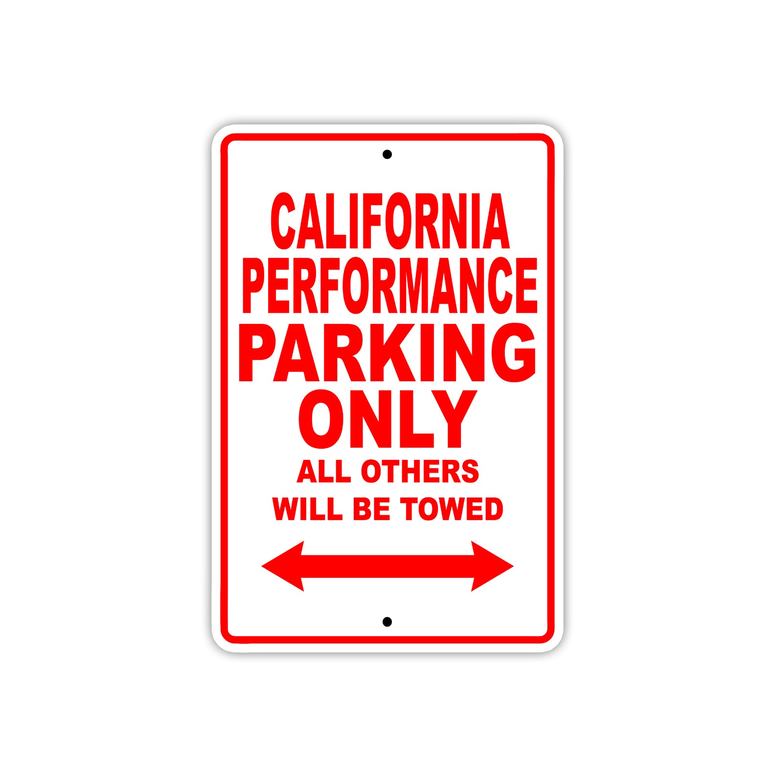 California Performance Boats Parking Only All Others Will Be Towed Sea Ocean Beach Lake Boat Aluminum Metal Sign Plate