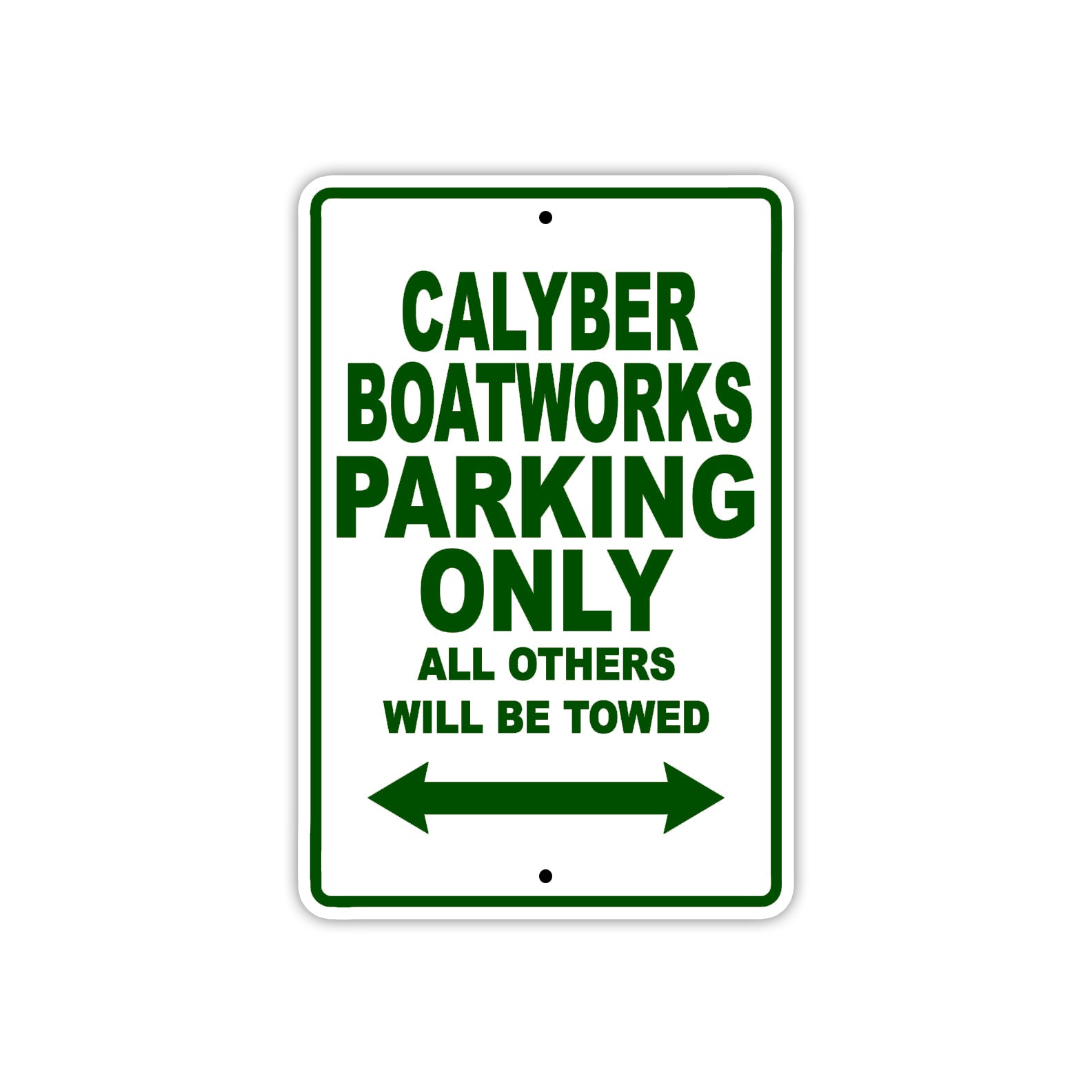 Calyber Boatworks Boats Parking Only All Others Will Be Towed Sea Ocean Beach Lake Boat Aluminum Metal Sign Plate