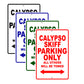 Calypso Skiff Boats Parking Only All Others Will Be Towed Sea Ocean Beach Lake Boat Aluminum Metal Sign Plate