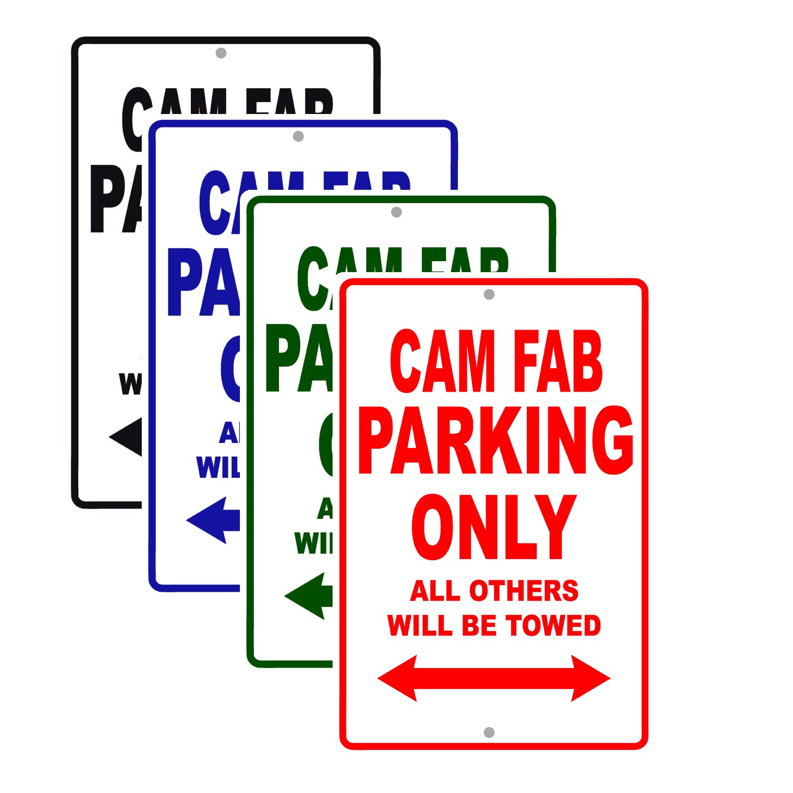 Cam Fab Boats Parking Only All Others Will Be Towed Sea Ocean Beach Lake Boat Aluminum Metal Sign Plate
