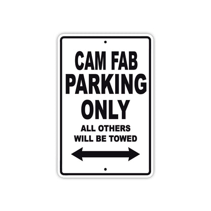 Cam Fab Boats Parking Only All Others Will Be Towed Sea Ocean Beach Lake Boat Aluminum Metal Sign Plate