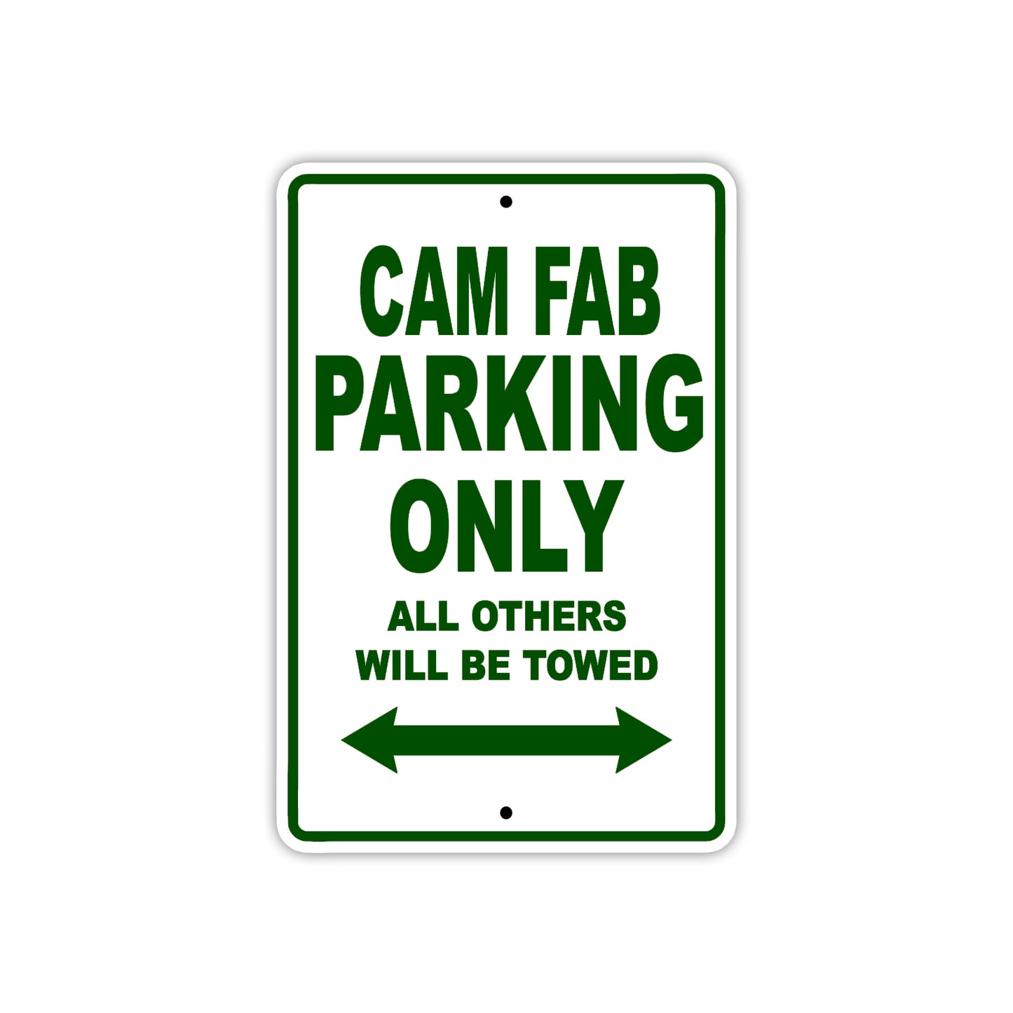 Cam Fab Boats Parking Only All Others Will Be Towed Sea Ocean Beach Lake Boat Aluminum Metal Sign Plate