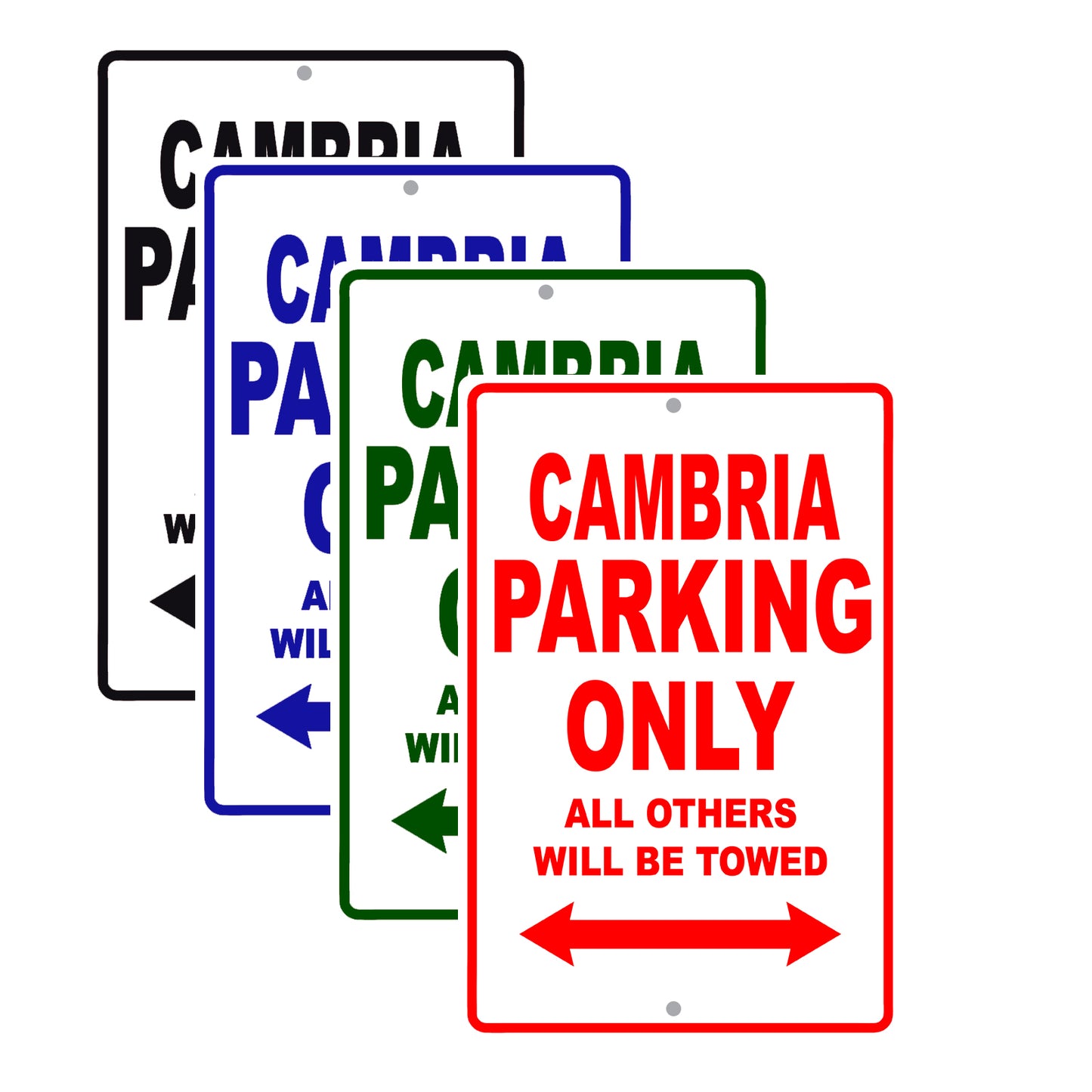 Cambria Boats Parking Only All Others Will Be Towed Sea Ocean Beach Lake Boat Aluminum Metal Sign Plate