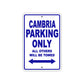 Cambria Boats Parking Only All Others Will Be Towed Sea Ocean Beach Lake Boat Aluminum Metal Sign Plate