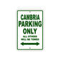 Cambria Boats Parking Only All Others Will Be Towed Sea Ocean Beach Lake Boat Aluminum Metal Sign Plate