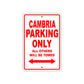 Cambria Boats Parking Only All Others Will Be Towed Sea Ocean Beach Lake Boat Aluminum Metal Sign Plate
