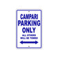 Campari Boats Parking Only All Others Will Be Towed Sea Ocean Beach Lake Boat Aluminum Metal Sign Plate